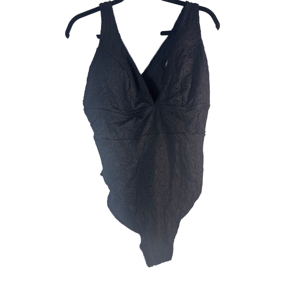 Adore me Swimsuit one piece black 2X NWT